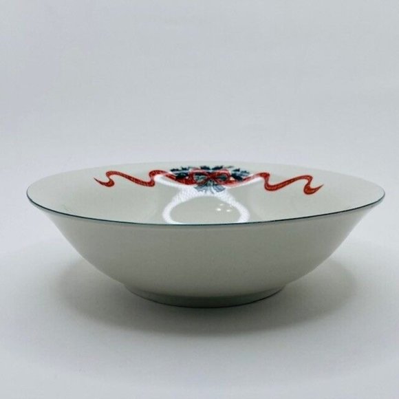 Newcor Origins Holiday Large Soup Bowl 126 Christmas Morning Tree Teddy Garland - Picture 3 of 7